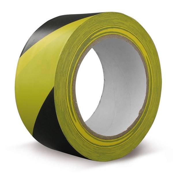TECHNOTAPE Markeringstape 018 Universal 50Mmx33mtr Zwart-Geel-0