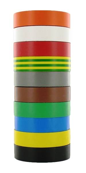 TECHNOTAPE Isolatietape At-7 Rainbow Set 15Mmx10mtr 10 Kleuren-0