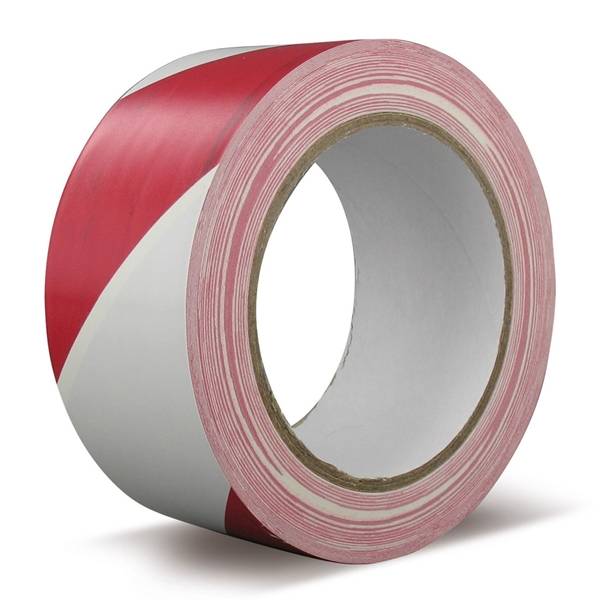 TECHNOTAPE Markeringstape 018 Universal 50Mmx33mtr Rood-Wit-0