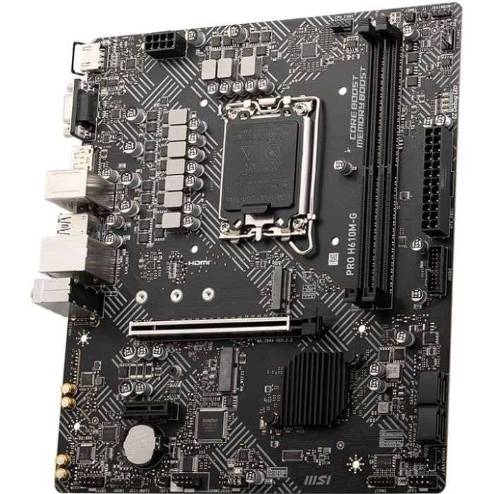 Moederbord - MSI - PRO H610M-G Intel H610 LGA 1700 micro ATX-2
