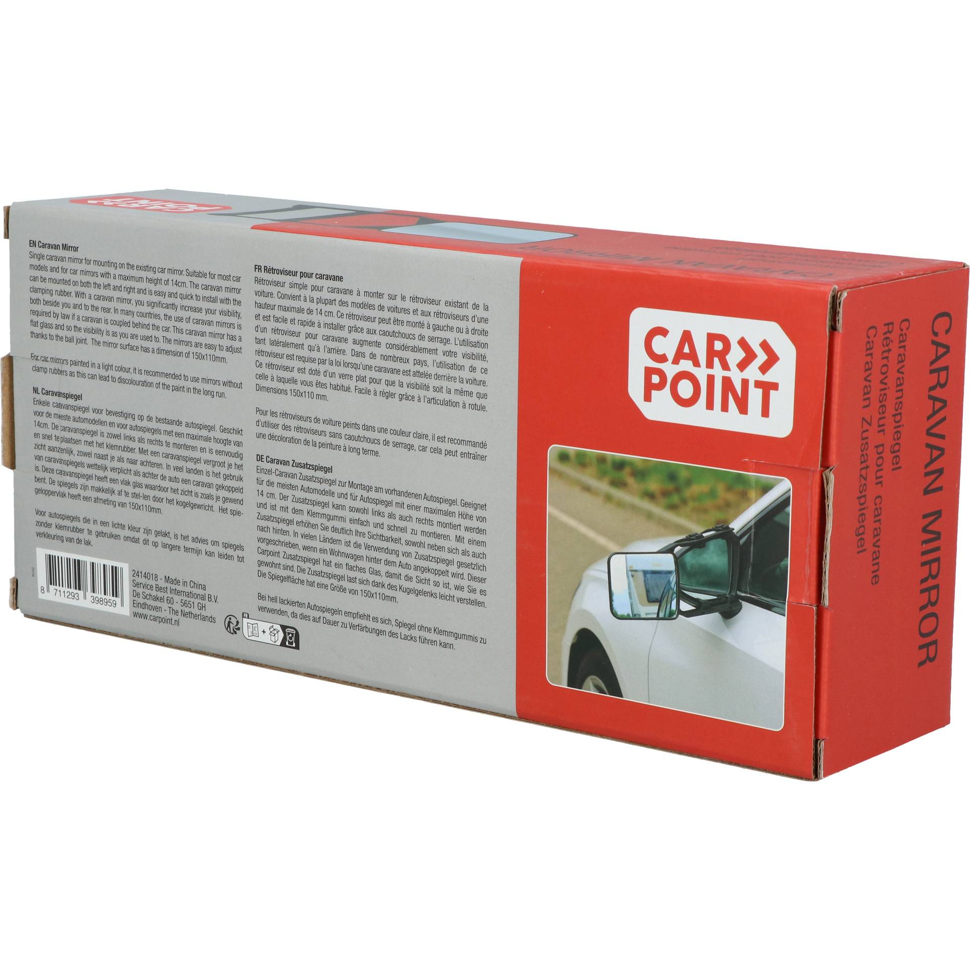 Carpoint Caravanspiegel vlak glas-3