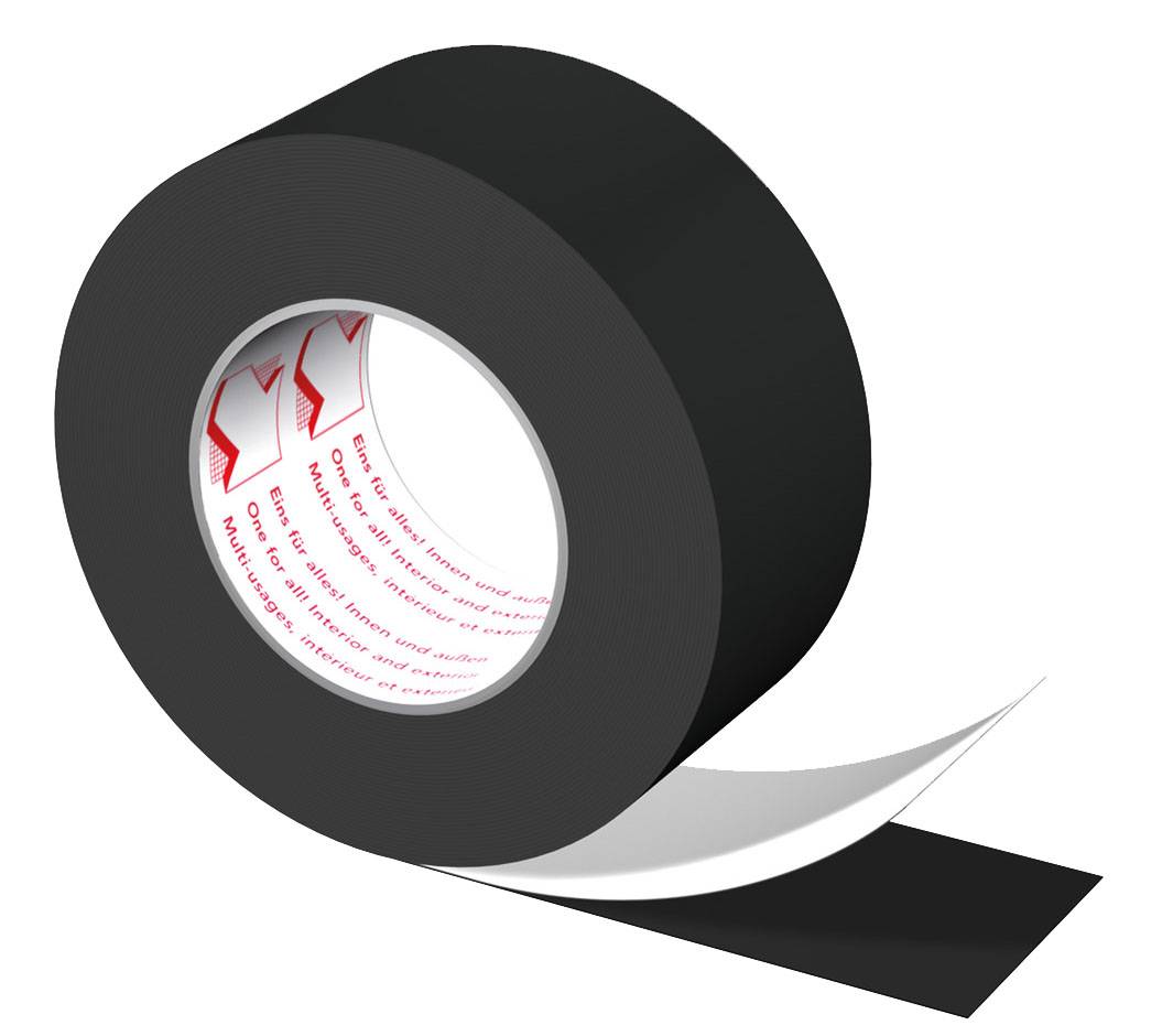 Deltalogic Delta Multi Band Flexx 60Mm 25Mtr Kleefband Zwart-0