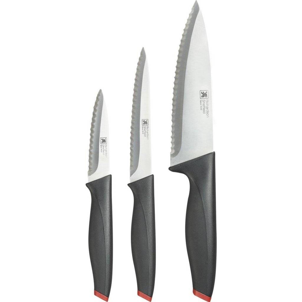 Richardson Sheffield Messenset 3-delig Zwart/RVS-0