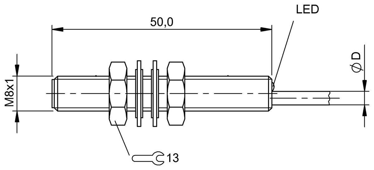 Balluff Sensor induktiv BESM08MI-NSC20B-BV02-1