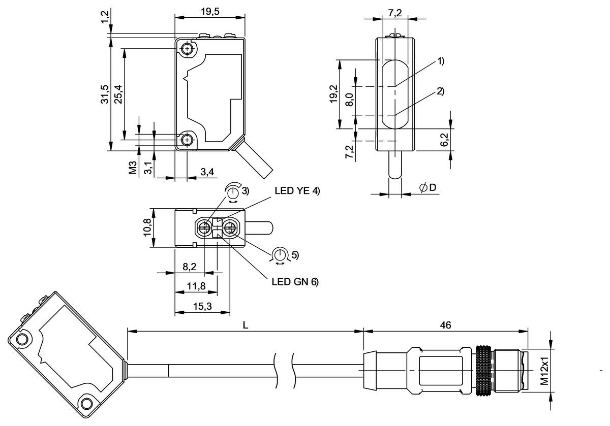 Balluff Optoelektronischer Sensor BOS 5K-PU-LH#BO-1