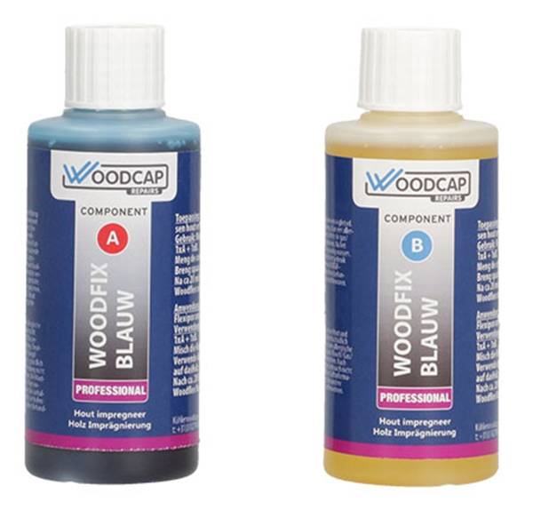 WOODCAP Woodfix Blauw 2 Componenten Impregneer Set-0
