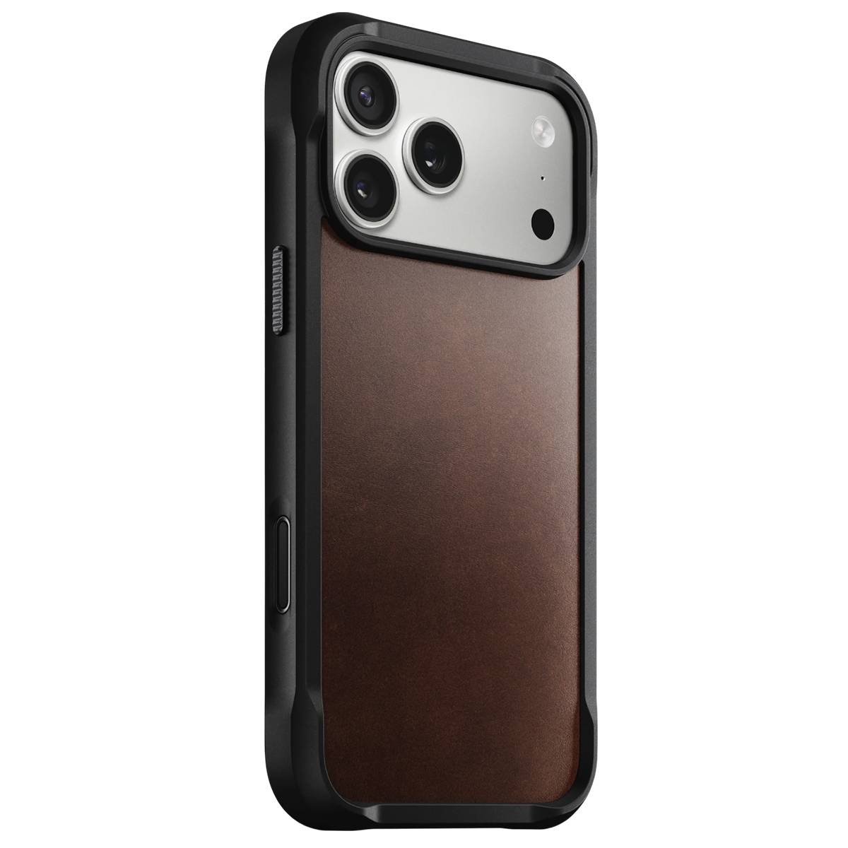 Nomad robuuste leren hoes voor iPhone 17 Pro Max, rustiek bruin Horween-0