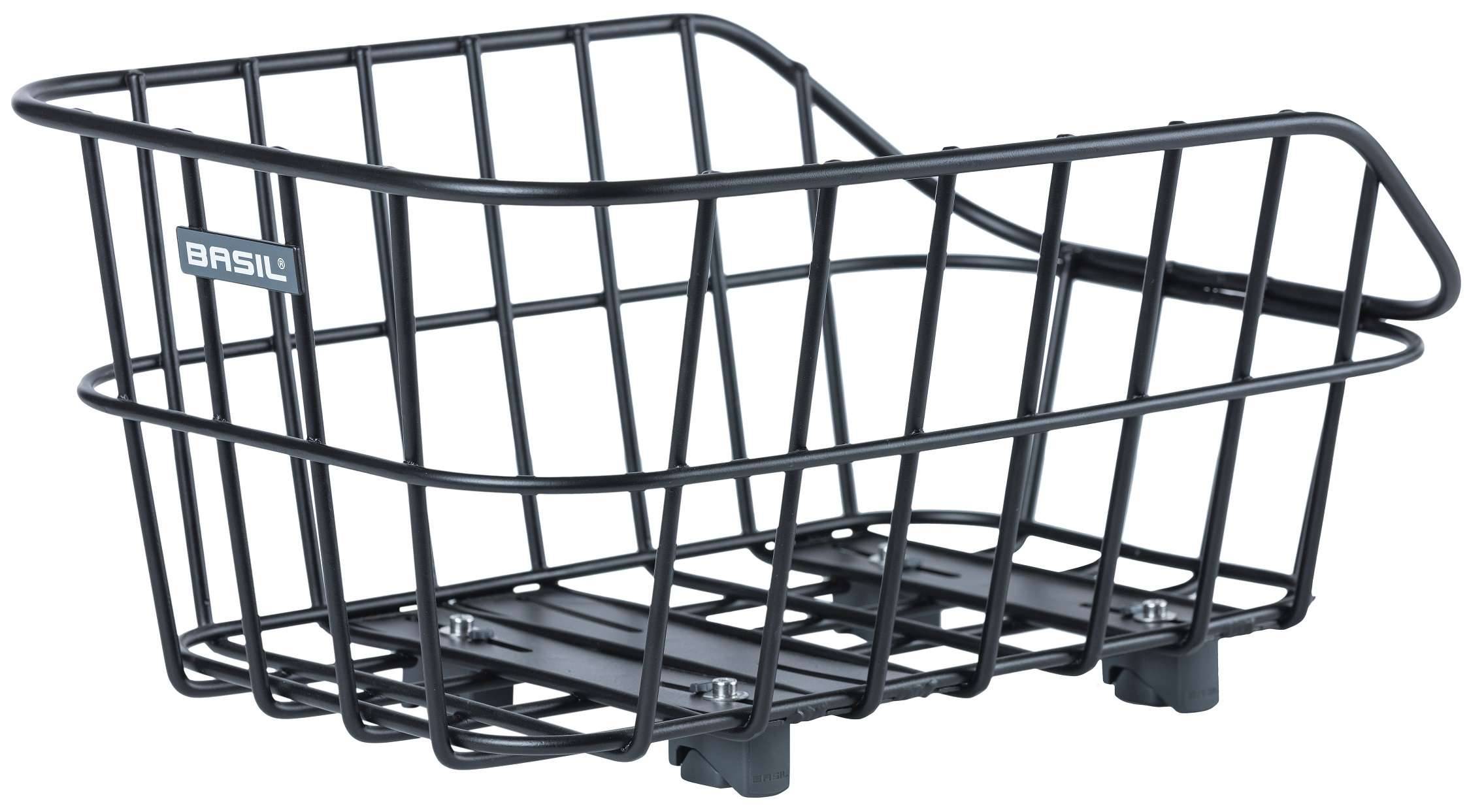 Fietsmand Basil Cento met WSL-systeem 22 liter 45 x 32 x 21 cm - mat zwart-0
