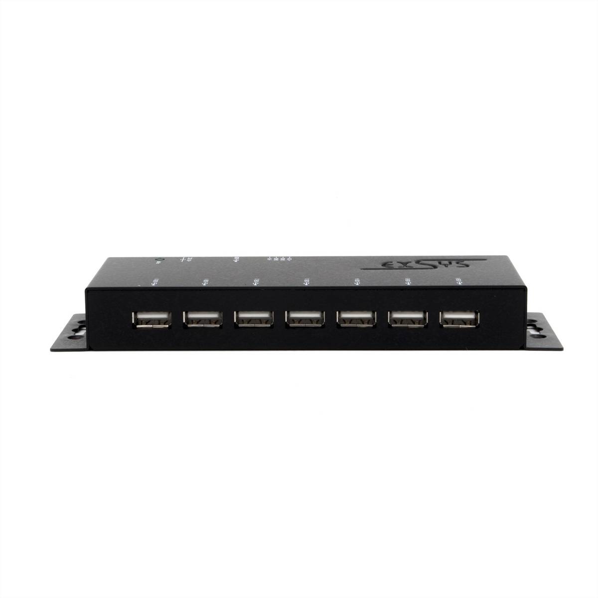 Exsys EXSYS - EX-1177-2S USB 2.0 Hub mit 15KV ESDÜberspannungs-Schutz USB-hub Zwart-4