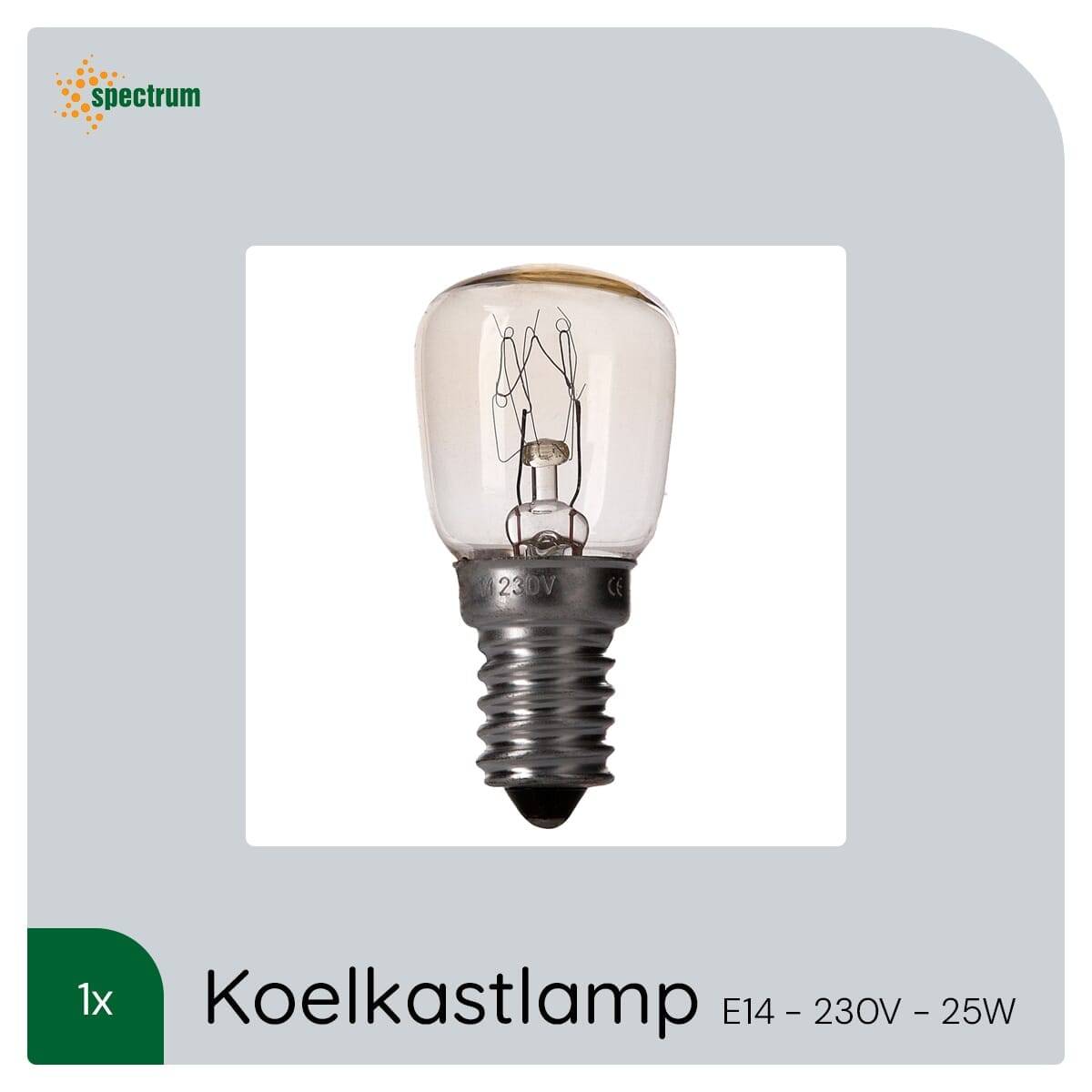 Spectrum Koelkastlamp/Ovenlamp E14 - 25W 2200K 100lm 230V - Koelkastlampje en Ovenlampje - 300 graden-4