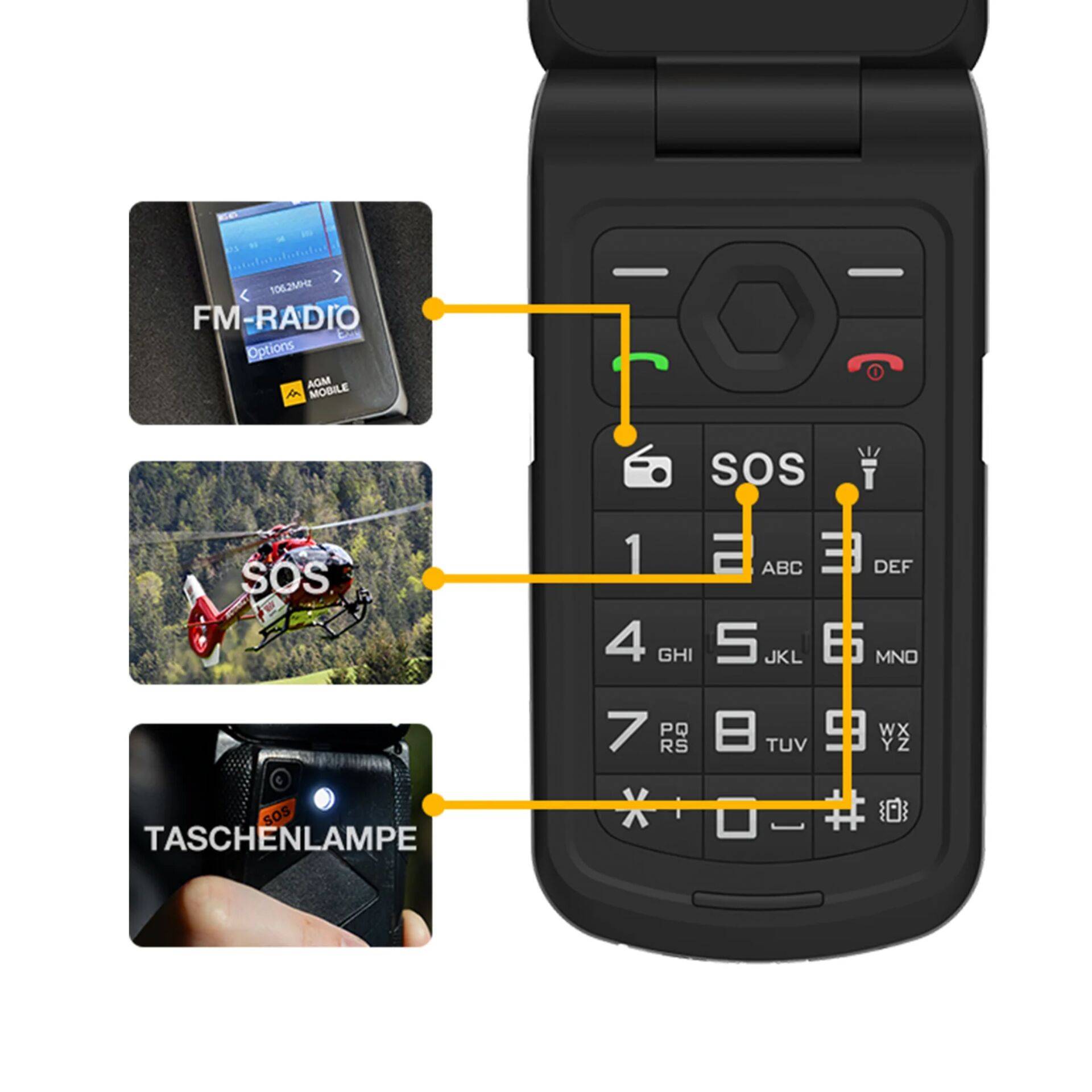 AGM M10 Klapper (4G) Robuust-1