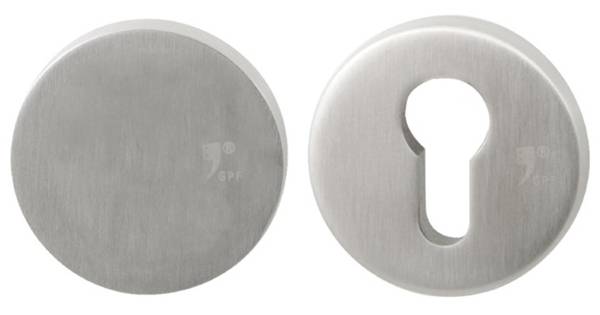 GPF Bouwbeslag Veiligh. Rozet Gpf 9821 Rond 53Mm Pc Buit. Blind Rvs