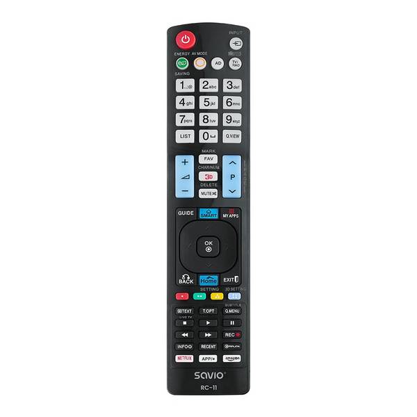 Savio RC-11 afstandsbediening IR draadloze tv-drukknop