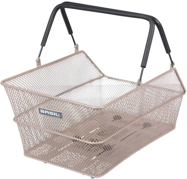 Fietsmand Basil Cento MIK 39 x 24 x 13 cm - Nude metallic