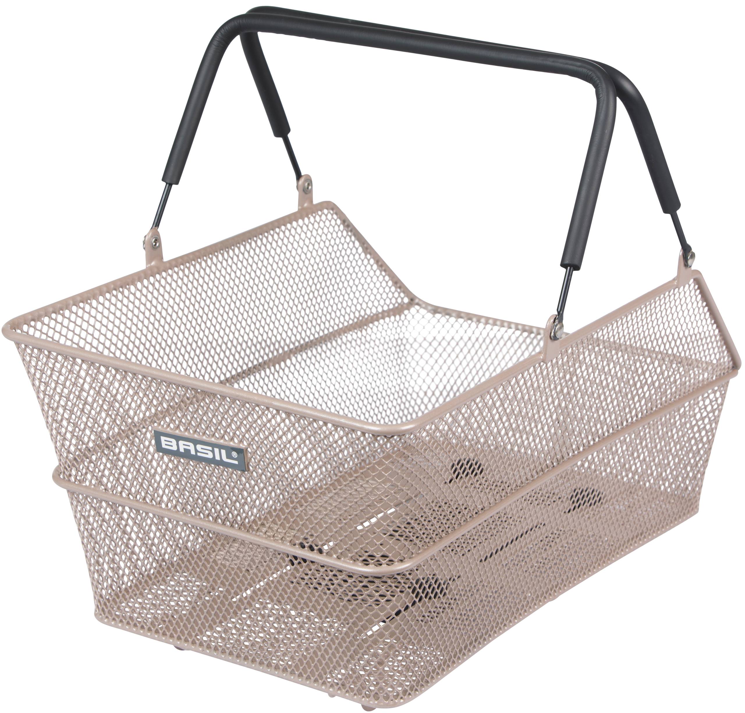 Fietsmand Basil Cento MIK 39 x 24 x 13 cm - Nude metallic-0