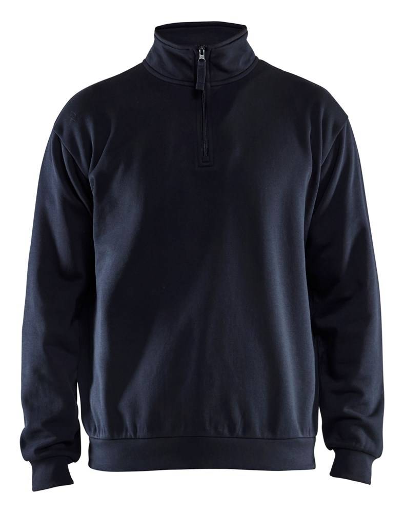 Blakläder Sweater Halve Rits 3587-1169-8600 Marineblauw Xxl-0