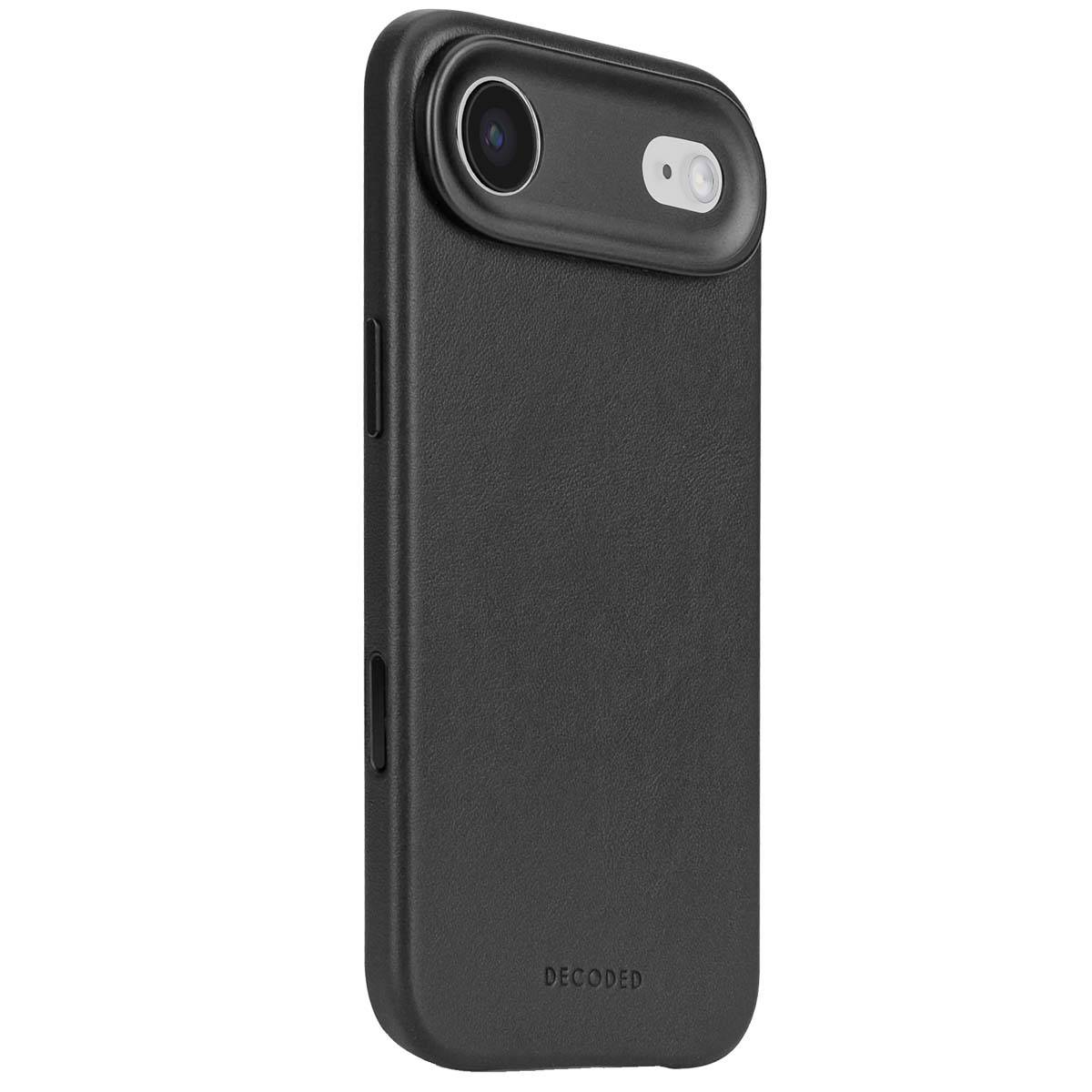 Decoded leren achterkant voor iPhone 17 Navy Shadow-1