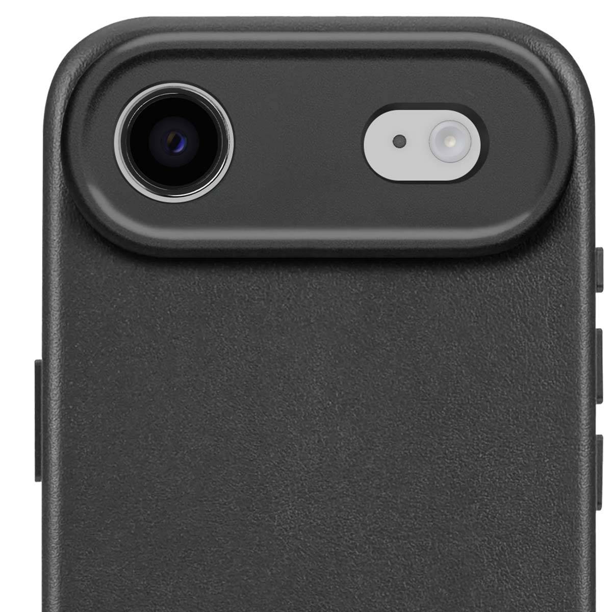 Decoded leren achterkant voor iPhone 17 Navy Shadow-2