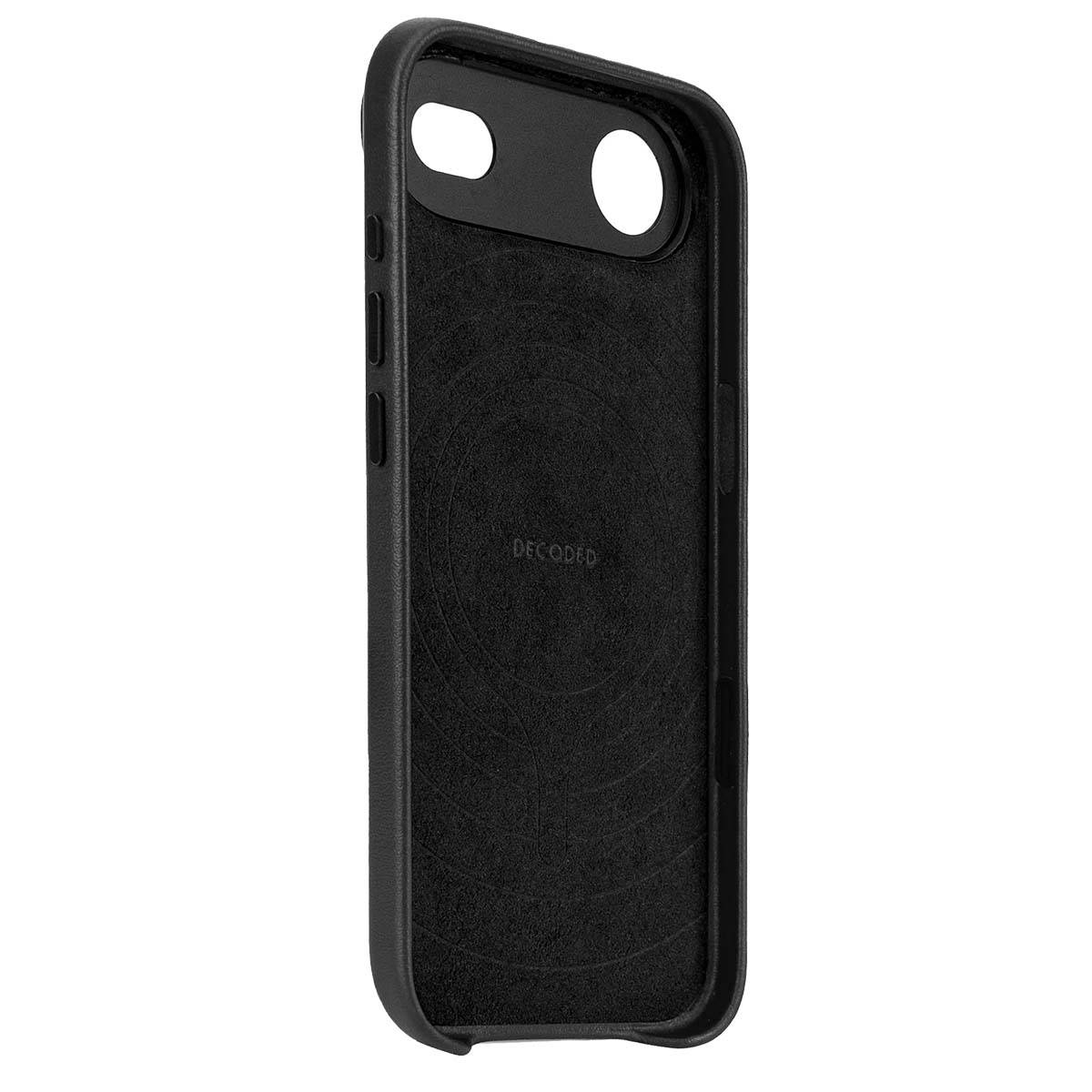 Decoded leren achterkant voor iPhone 17 Navy Shadow-3