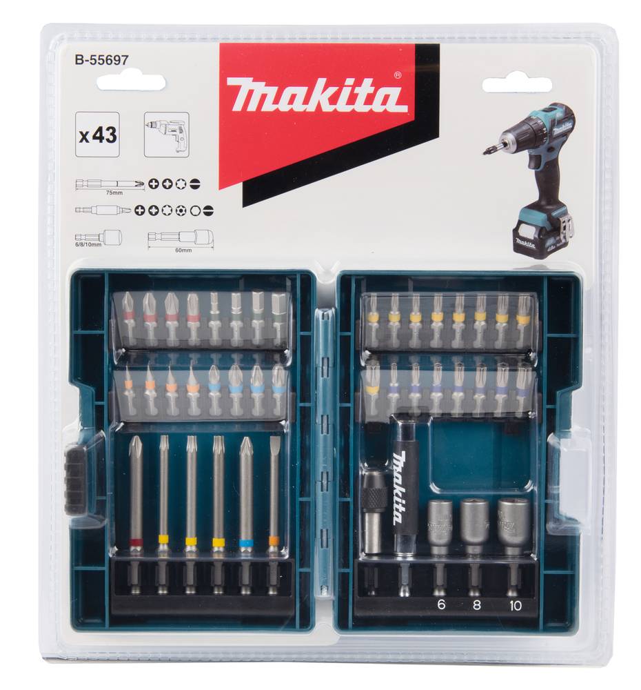 Bitsset Makita 43-Delig B-55697-1