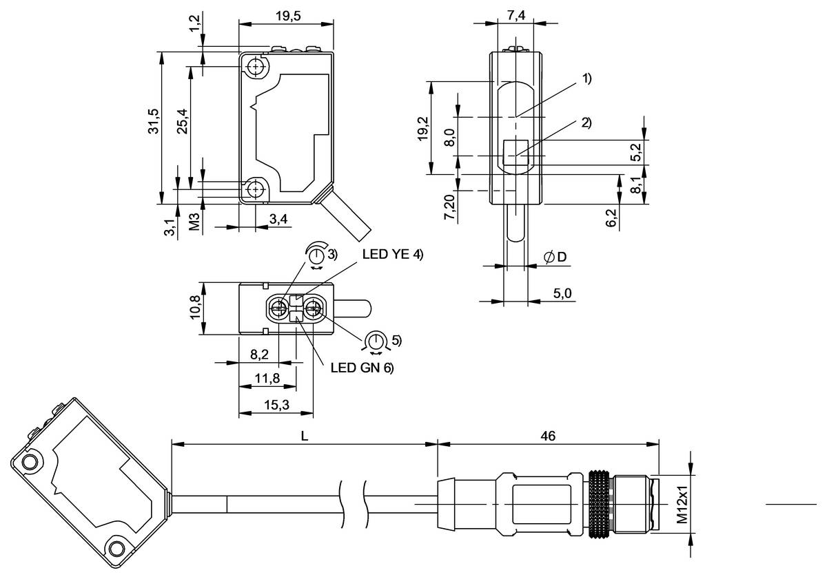 Balluff Optoelektronischer Sensor BOS 5K-PU-LR#BO-1