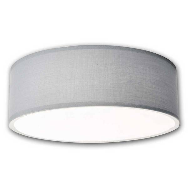 EINLICHT "FABRIC" - Ø30CM - Plafonnière - 1X E27, BlauwGrijs Stoffen Lampenkap