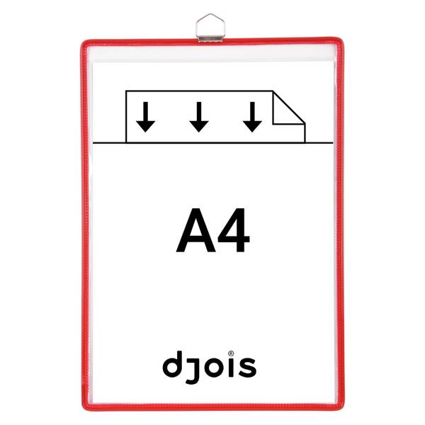 Tarifold 3377991545030  Tarifold -  Zichtpanelenframe hangend a4 rood 5st