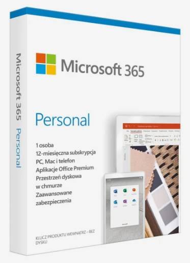 Microsoft 365 Personal PL (1 persoon; 5 apparaten; 12 maanden; fysieke versie; Polen) (EP2-32454)-0