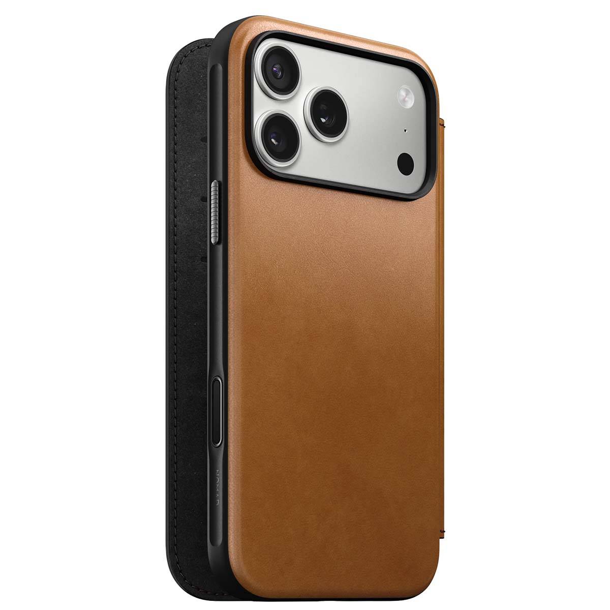 Nomad Modern Leather Folio iPhone 17 Pro Max English Tan-0