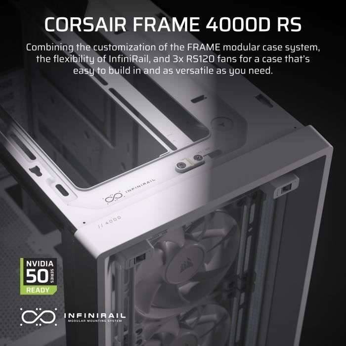 PC-behuizing - CORSAIR - FRAME 4000D RS - Mid-Tower - Wit - CC-9011313-WW-1