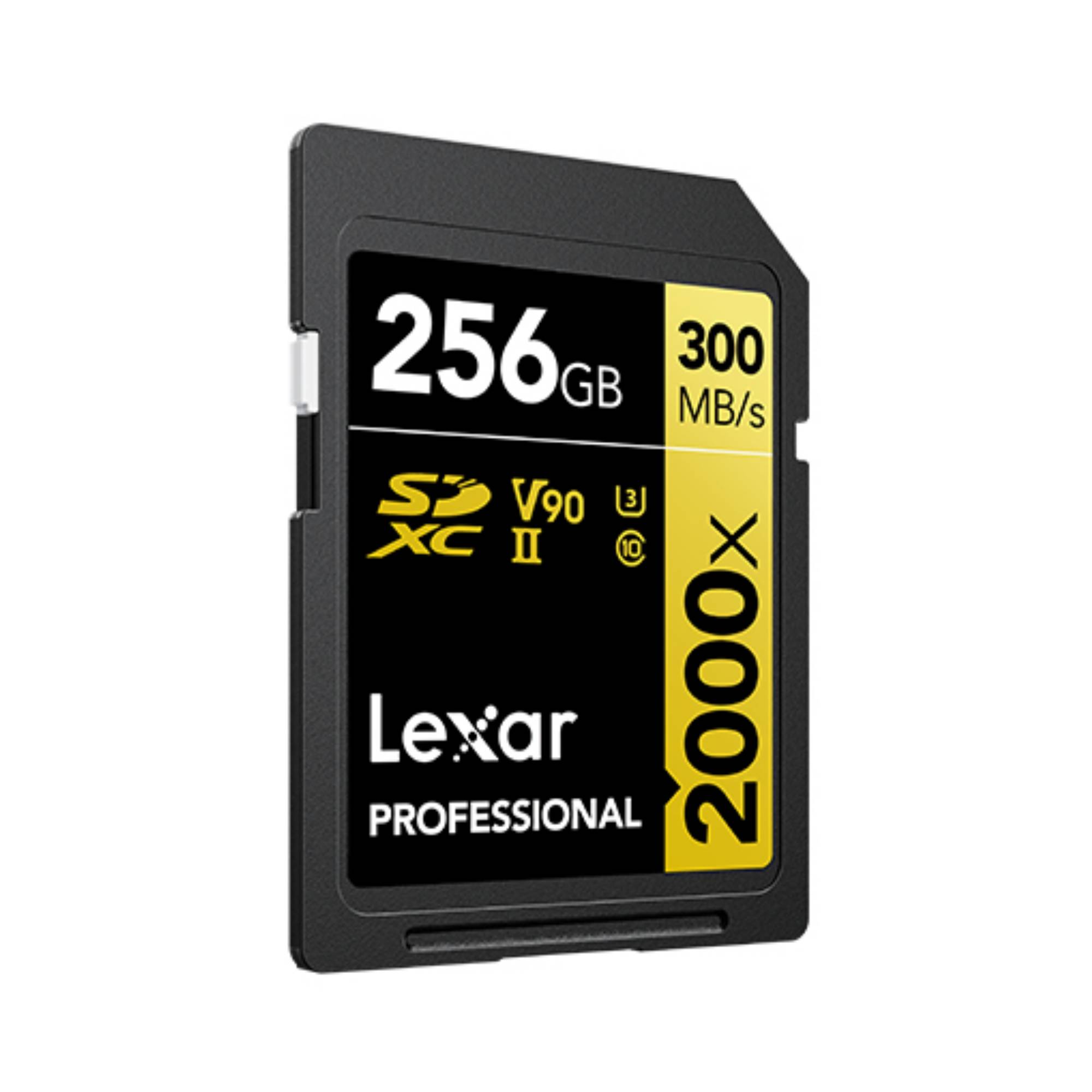 Lexar 256 GB, 2000x SDHC, SDXC, UHS-II, 8K-video, tot 300 MB/s-1
