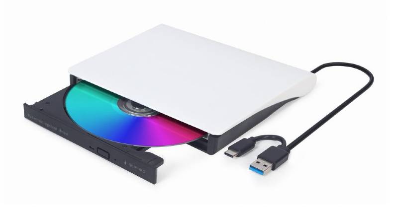 Gembird DVD-USB-031-BW optisch schijfstation met interne DVD±RW-drive, zwart-1