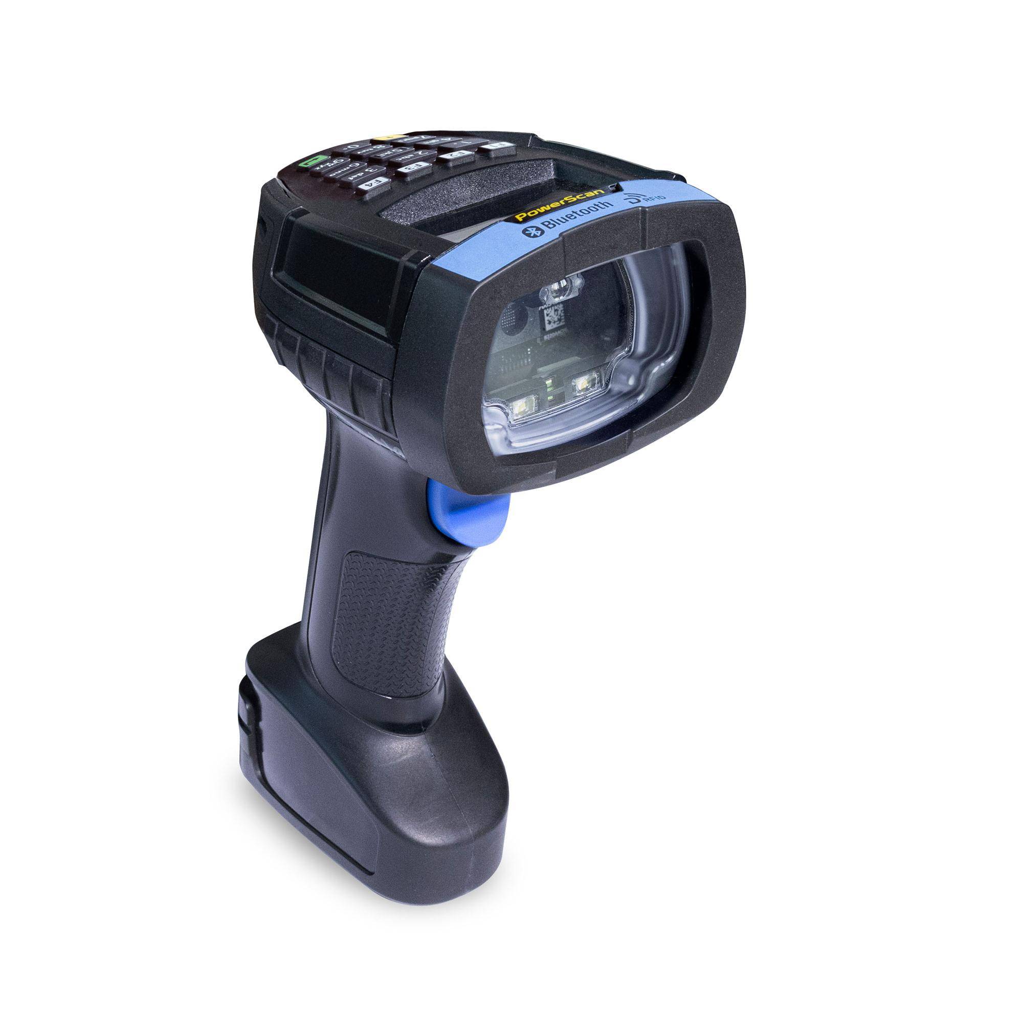 Datalogic PowerScan 9600 RFID, UHF (865 MHz - 868 MHz), BT, 2D, RFID, DC, BT, multi-IF, RB, zwart, blauw