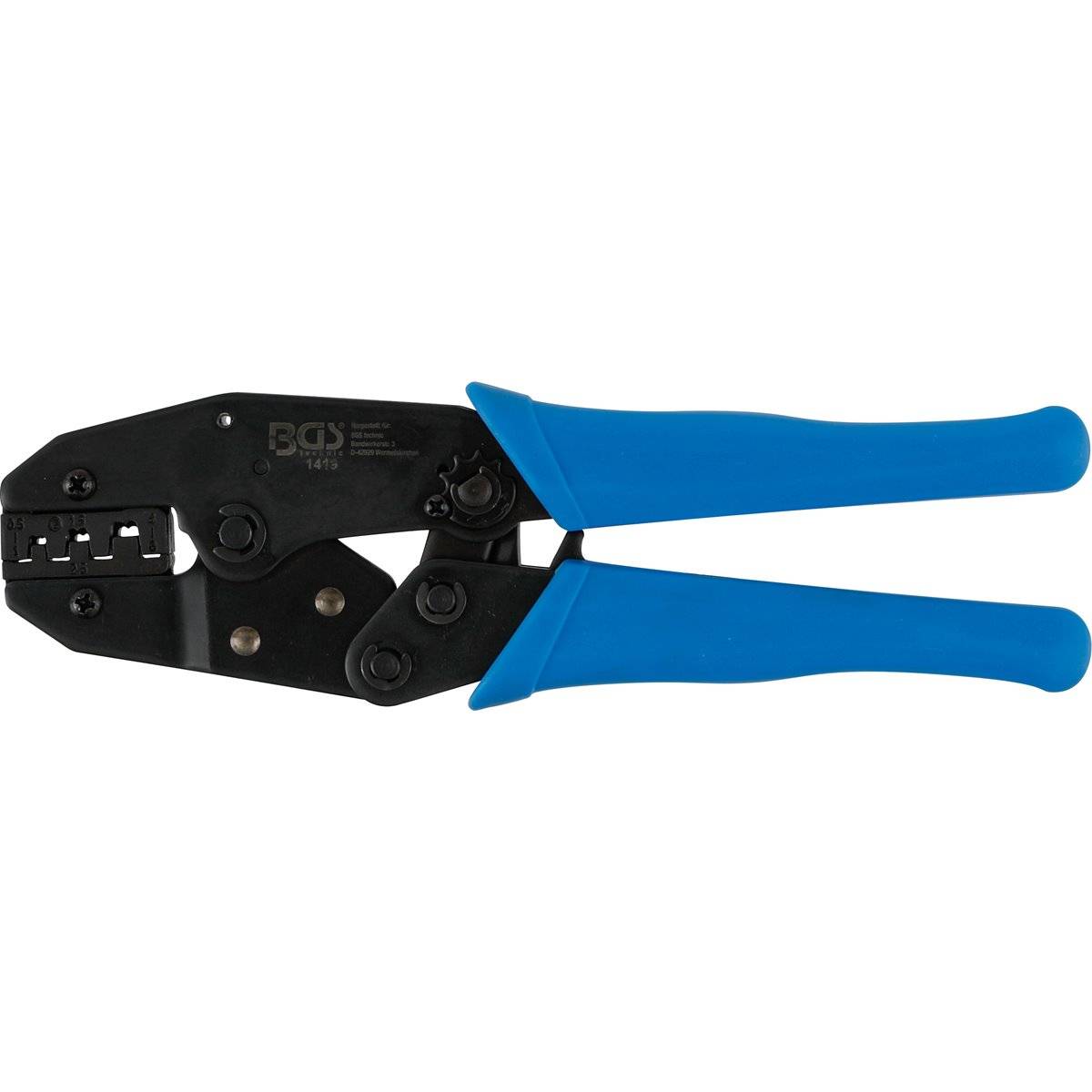 BGS Kabelschoentang met ratelfunctie voor niet geïsoleerde kabelschoenen 0,5 - 6 mm²-0