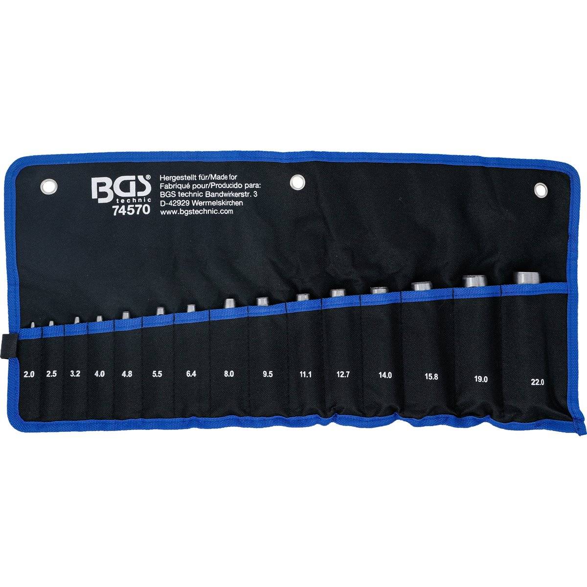 BGS Holpijpset - 2 - 22 mm - 15 delig-4