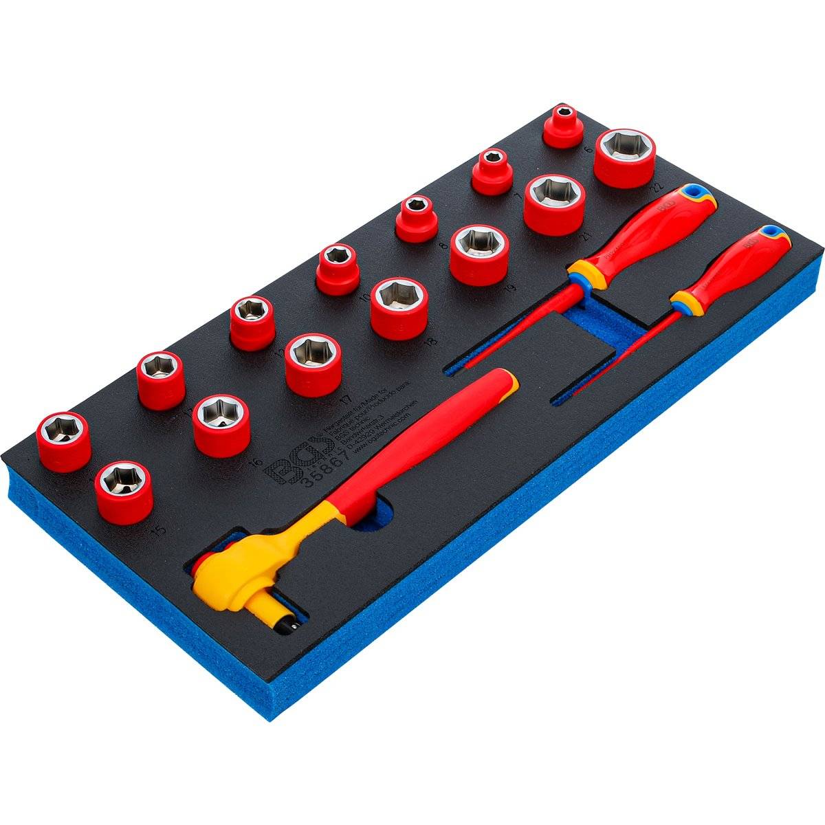 BGS 3/8" Gereedschapmodule VDE-dopsleutel- en schroevendraaierset-1