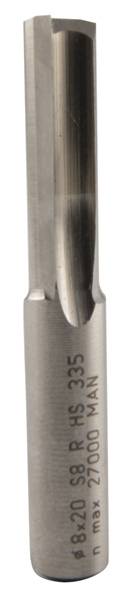 JSO-TRASCO Groeffrees 8 Mm Schacht=8 Sl=20 Tl=55 A15-0