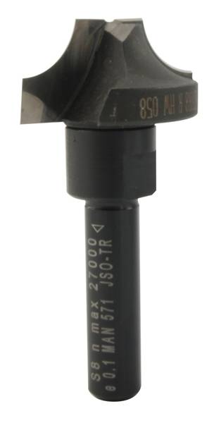 JSO-TRASCO Kwartrondfrees R=9,5 Ondersnijdend 24633-5-30095 D06-0