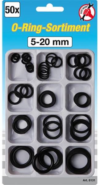 BGS Techic Assortiment O-Ringen Binnendiam. 5-20Mm 50Dlg-0