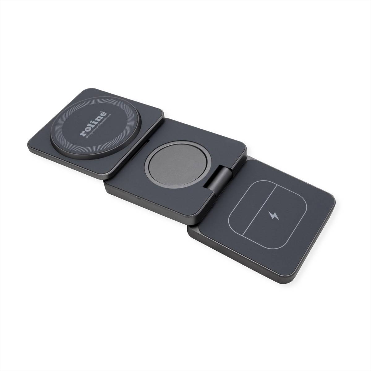 ROLINE 3-in-1 inductie laad station, opvouwbaar, voor Samsung-3