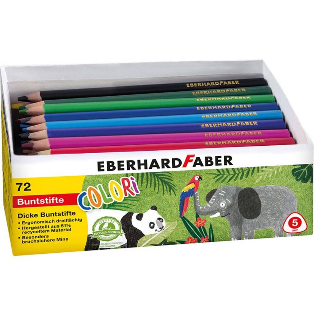 Eberhard Faber EF-511471 Jumbo Ergonomische Kleurpotloden 72 Stuks-0
