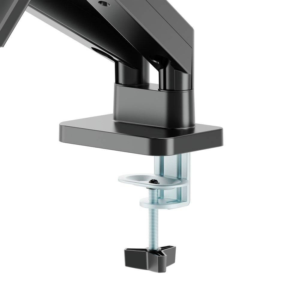 Full-motion dubbele monitorarm met gasveer, 17â-32'', zwart-3