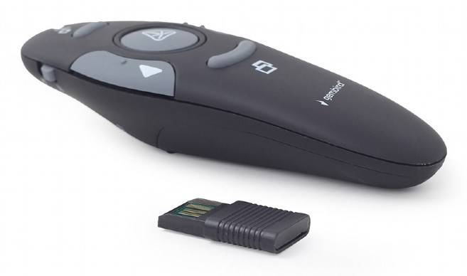 GEMBIRD WP-L-11 Presenter; zwart; USB-A-stekker; 2,4GHz; 10m - 1 stuk-2