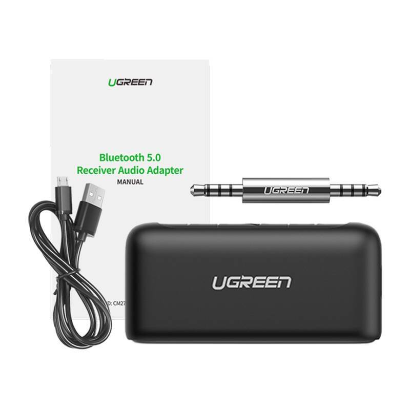 Ugreen CM276 Bluetooth 5.0 audio-ontvanger met AUX-aansluiting, zwart-1