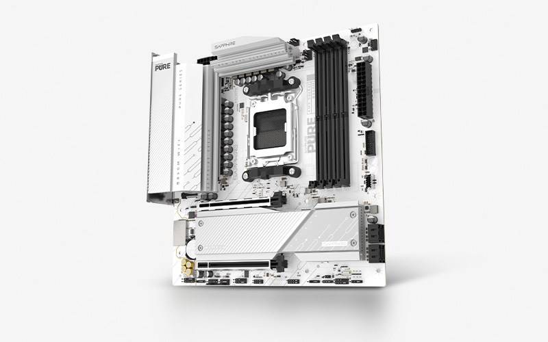 SAPPHIRE PURE B850M WIFI Moederbord Socket AM5 micro ATX AMD B850-2