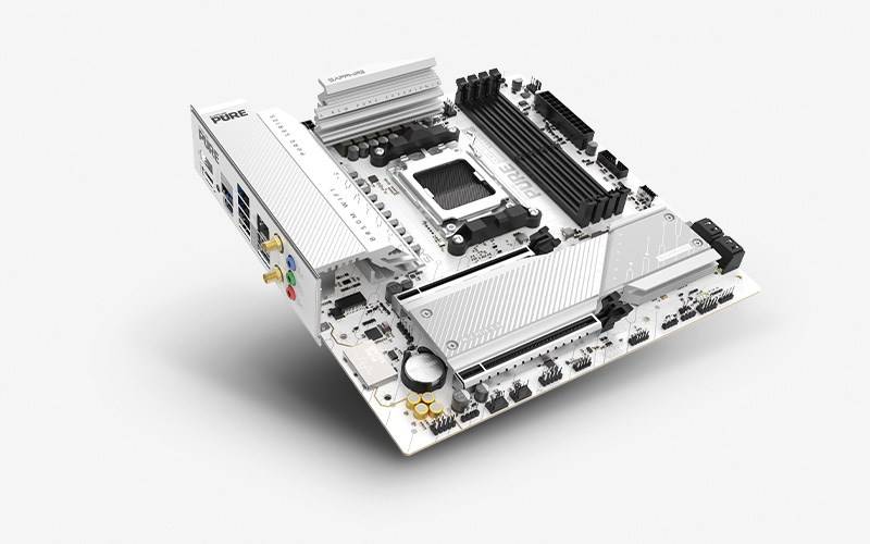 SAPPHIRE PURE B850M WIFI Moederbord Socket AM5 micro ATX AMD B850-3