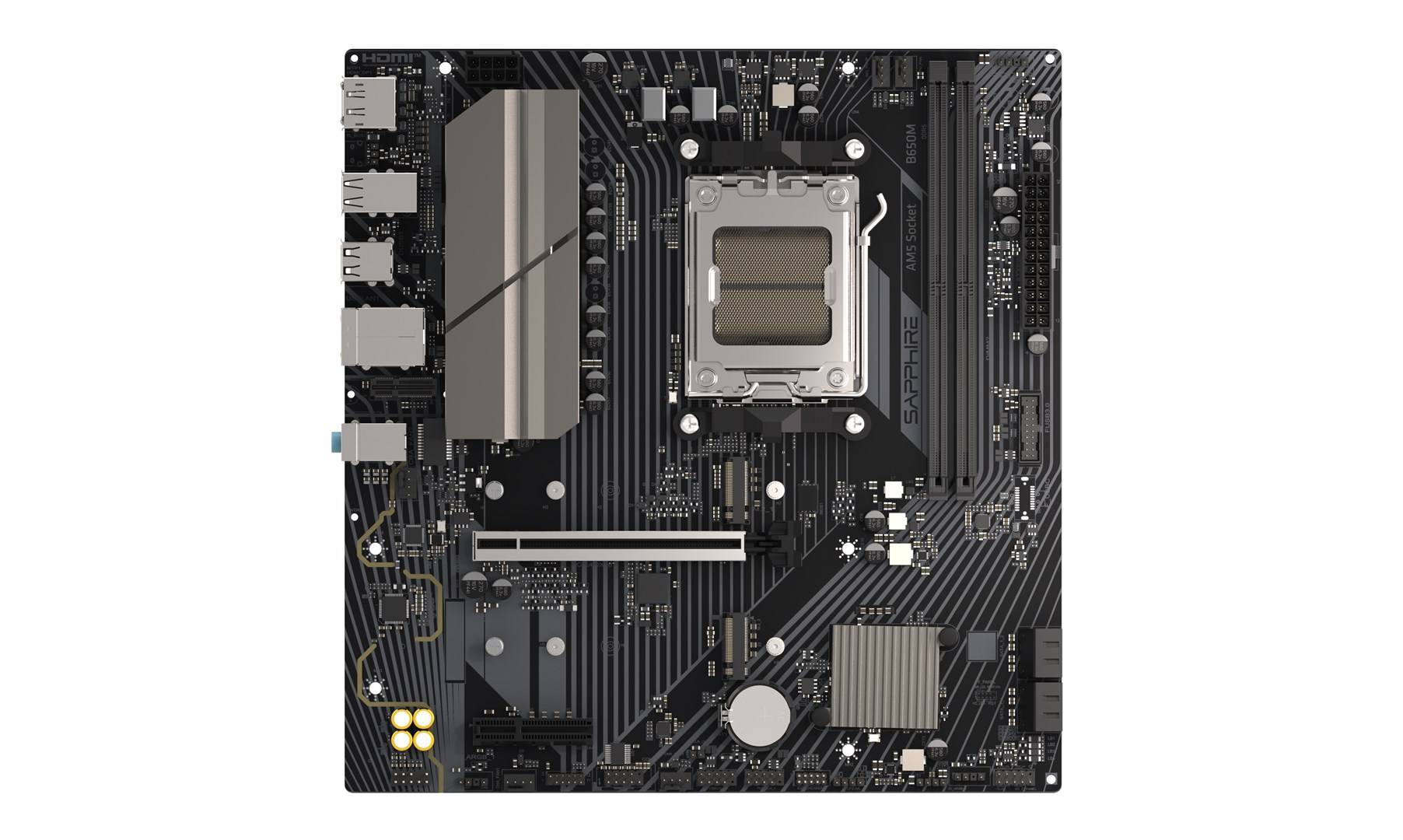 Sapphire B650M-E - Moederbord - Micro-ATX - Socket AM5 B650-6