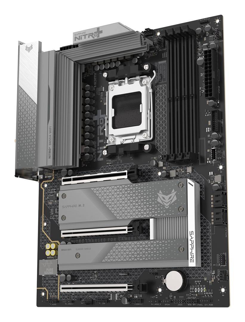 Sapphire NITRO+ B850A WIFI 7 Moederbord Socket AM5 micro ATX AMD B850-2