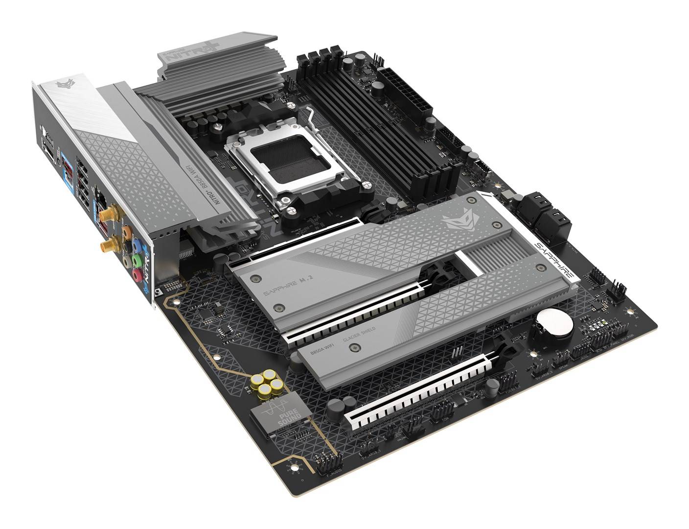 Sapphire NITRO+ B850A WIFI 7 Moederbord Socket AM5 micro ATX AMD B850-3