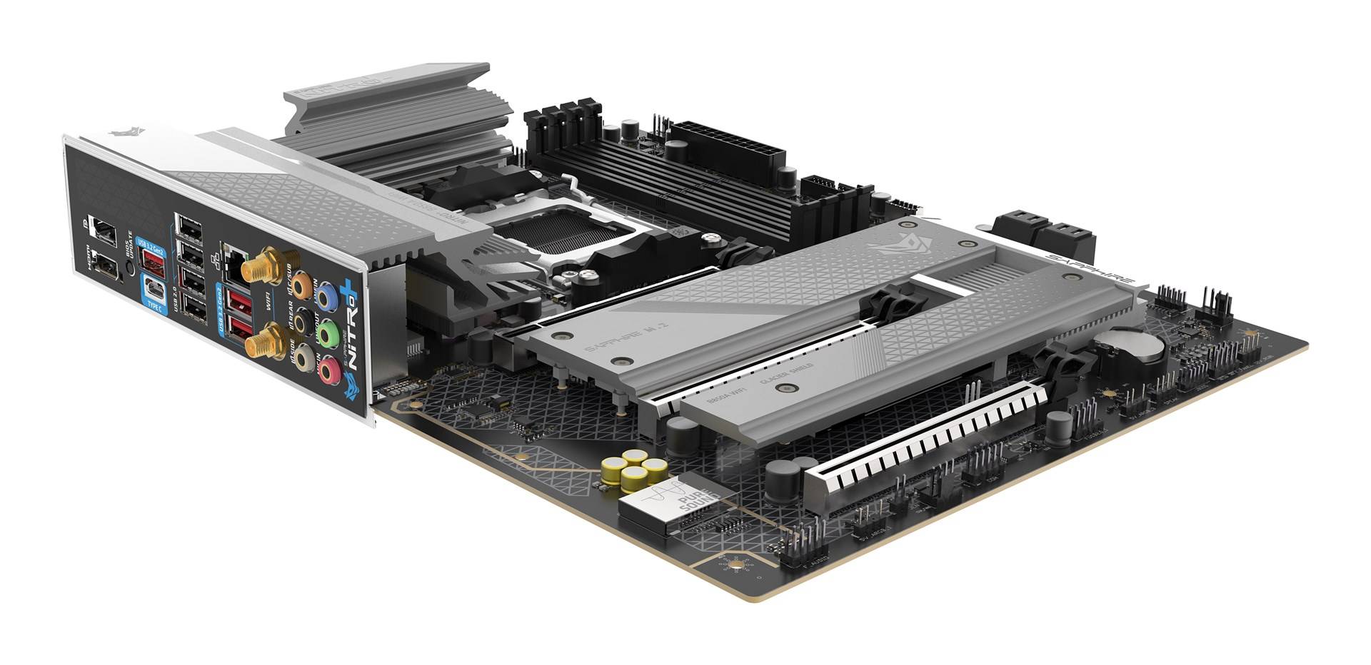Sapphire NITRO+ B850A WIFI 7 Moederbord Socket AM5 micro ATX AMD B850-4